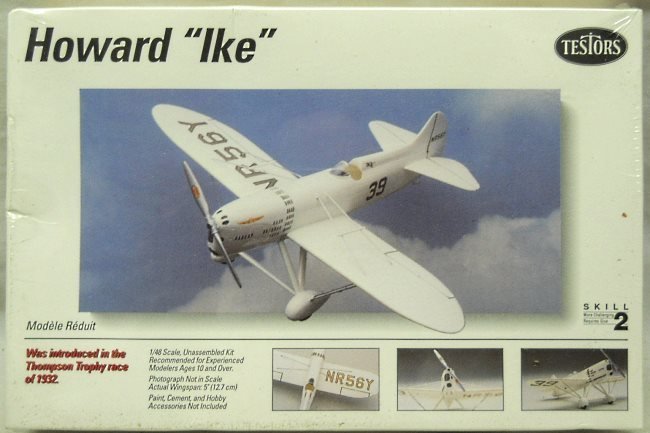 Testors 1/48 Howard Ike Air Racer With Racing Pylon Display Stand, 915 plastic model kit